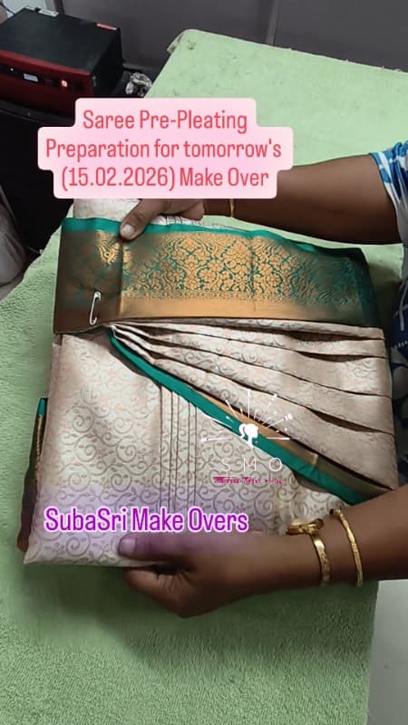 Saree prepleating